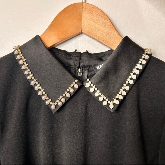 Karl Lagerfeld Paris Scuba Crepe A-line Dress - Size 4 - Picture 9 of 16